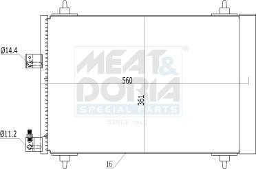Meat & Doria 991139 - Condensateur, climatisation droxauto.com