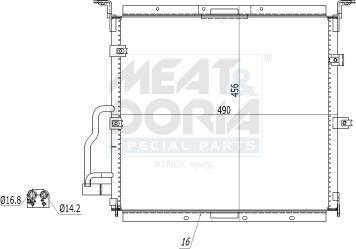 Meat & Doria 991132 - Condensateur, climatisation droxauto.com