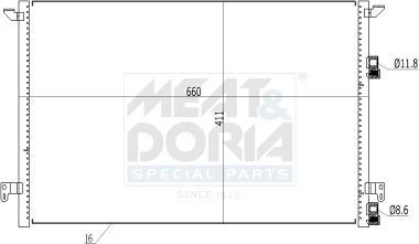 Meat & Doria 991179 - Condensateur, climatisation droxauto.com