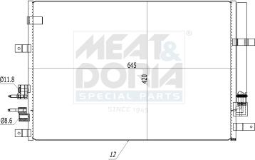 Meat & Doria 991174 - Condensateur, climatisation droxauto.com