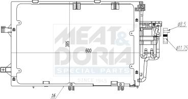 Meat & Doria 991298 - Condensateur, climatisation droxauto.com