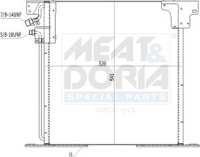 Meat & Doria 991245 - Condensateur, climatisation droxauto.com
