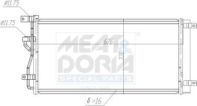 Meat & Doria 991203 - Condensateur, climatisation droxauto.com