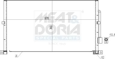 Meat & Doria 991289 - Condensateur, climatisation droxauto.com