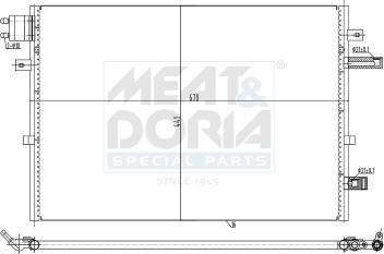 Meat & Doria 991286 - Condensateur, climatisation droxauto.com