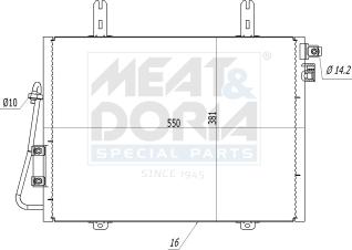 Meat & Doria 991220 - Condensateur, climatisation droxauto.com