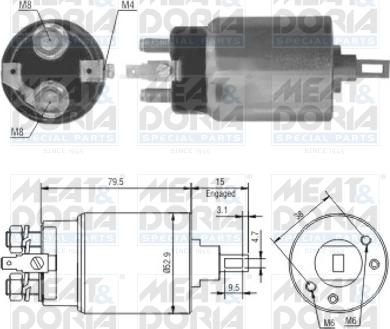 Meat & Doria 46022 - Contacteur, démarreur droxauto.com