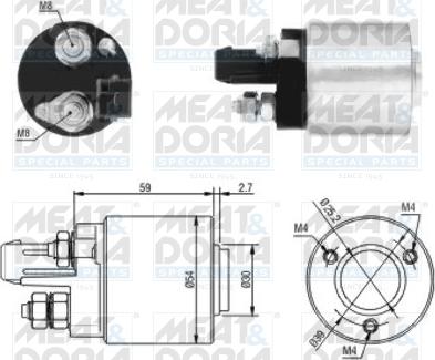 Meat & Doria 46105 - Contacteur, démarreur droxauto.com