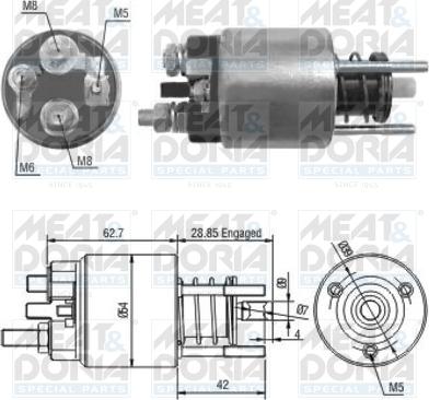 Meat & Doria 46128 - Contacteur, démarreur droxauto.com