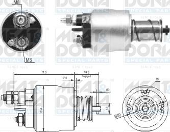Meat & Doria 46311 - Contacteur, démarreur droxauto.com