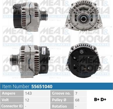 Meat & Doria 55651040 - Alternateur droxauto.com