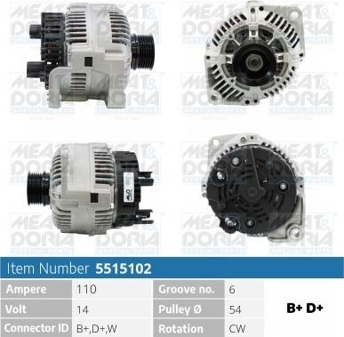 Meat & Doria 5515102 - Alternateur droxauto.com