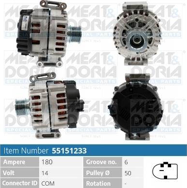 Meat & Doria 55151233 - Alternateur droxauto.com
