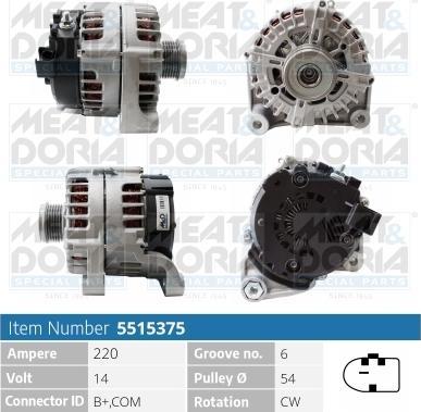 Meat & Doria 5515375 - Alternateur droxauto.com
