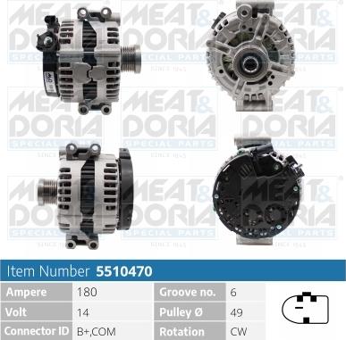 Meat & Doria 5510470 - Alternateur droxauto.com