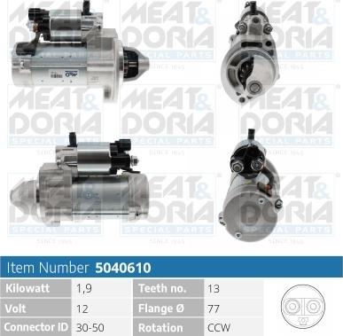 Meat & Doria 5040610 - Démarreur droxauto.com