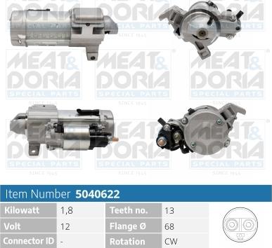 Meat & Doria 5040622 - Démarreur droxauto.com