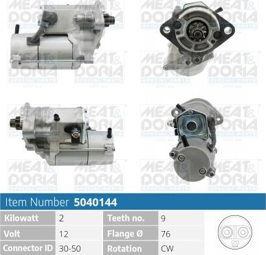 Meat & Doria 5040144 - Démarreur droxauto.com