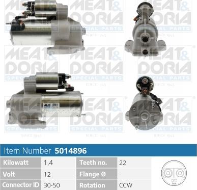 Meat & Doria 5014896 - Démarreur droxauto.com