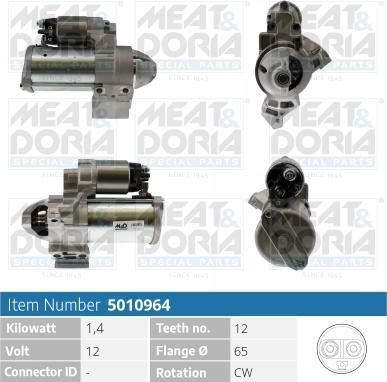 Meat & Doria 5010964 - Démarreur droxauto.com