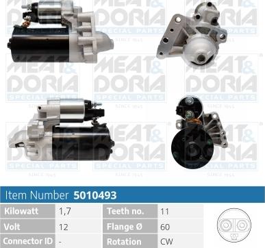 Meat & Doria 5010493 - Démarreur droxauto.com