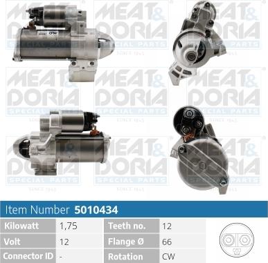 Meat & Doria 5010434 - Démarreur droxauto.com
