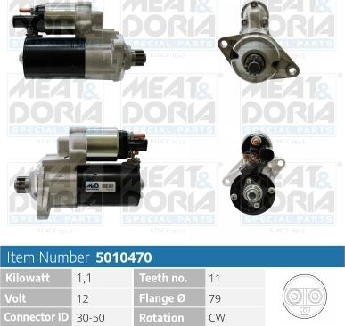 Meat & Doria 5010470 - Démarreur droxauto.com
