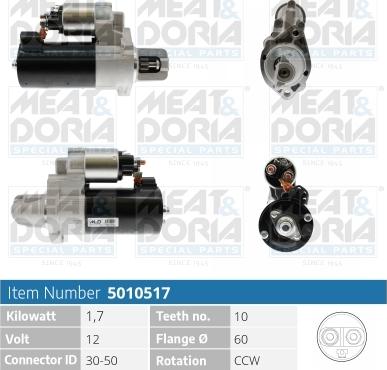 Meat & Doria 5010517 - Démarreur droxauto.com