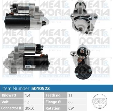 Meat & Doria 5010523 - Démarreur droxauto.com