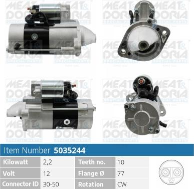 Meat & Doria 5035244 - Démarreur droxauto.com