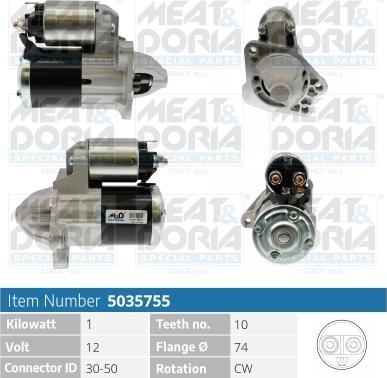 Meat & Doria 5035755 - Démarreur droxauto.com