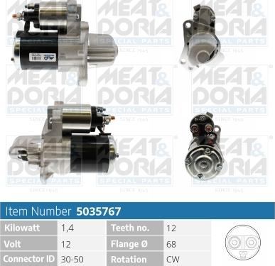Meat & Doria 5035767 - Démarreur droxauto.com