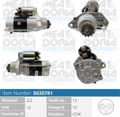 Meat & Doria 5035781 - Démarreur droxauto.com