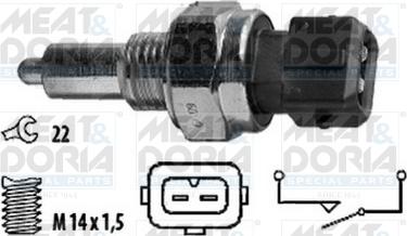 Meat & Doria 36003 - Contacteur, feu de recul droxauto.com