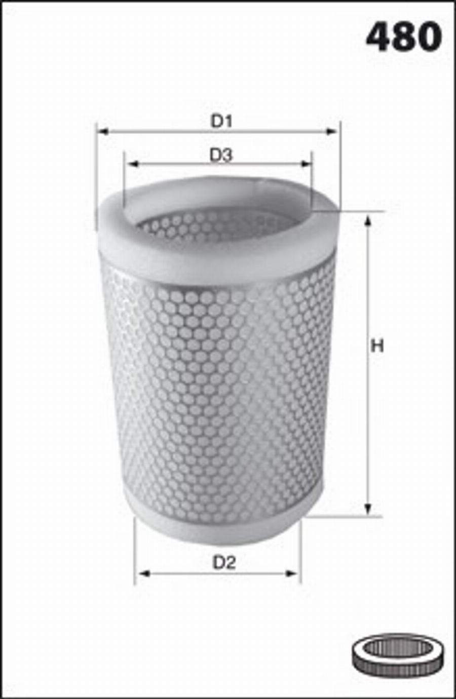 Mecafilter EL3200 - Filtre à air droxauto.com