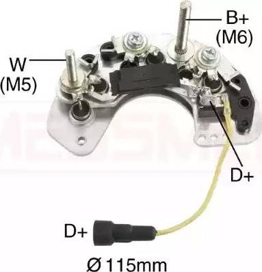 Messmer 215502 - Pont de diodes, alternateur droxauto.com