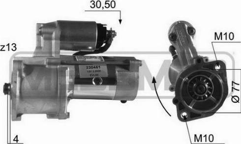 Messmer 220461A - Démarreur droxauto.com