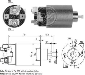 Messmer ZM4698 - Contacteur, démarreur droxauto.com