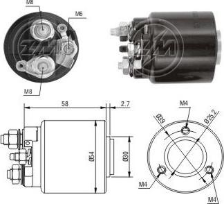 Messmer ZM591 - Contacteur, démarreur droxauto.com