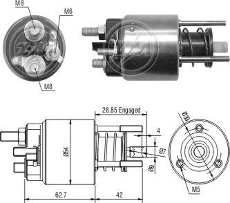 Messmer ZM3395 - Contacteur, démarreur droxauto.com