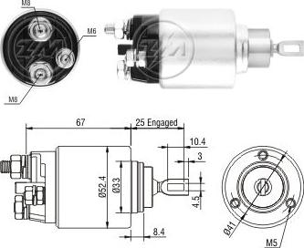 Messmer ZM3381 - Contacteur, démarreur droxauto.com