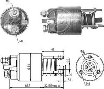 Messmer ZM7395 - Contacteur, démarreur droxauto.com