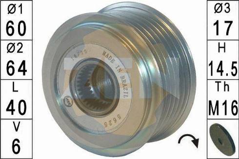 Messmer ZN5625 - Poulie, alternateur droxauto.com