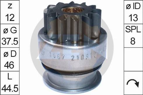 Messmer ZN1567 - Pignon, démarreur droxauto.com