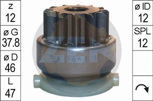 Messmer ZN1646 - Pignon, démarreur droxauto.com