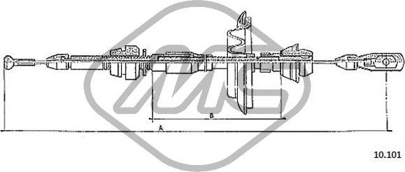 Metalcaucho 80601 - Câble d'accélération droxauto.com