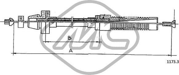 Metalcaucho 81464 - Câble d'accélération droxauto.com