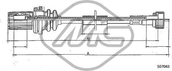 Metalcaucho 81220 - Câble flexible de commande de compteur droxauto.com