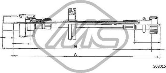 Metalcaucho 81730 - Câble flexible de commande de compteur droxauto.com