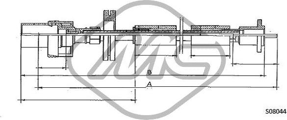 Metalcaucho 81726 - Câble flexible de commande de compteur droxauto.com